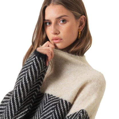 Sophia - Merino Wool Turtleneck Sweater Beige