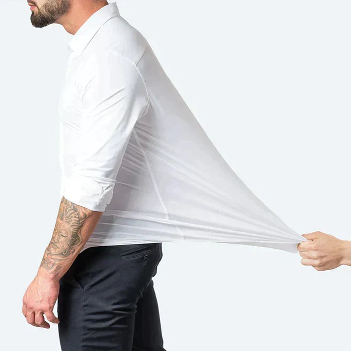 Travis - Slim Look Stretchable Shirt White