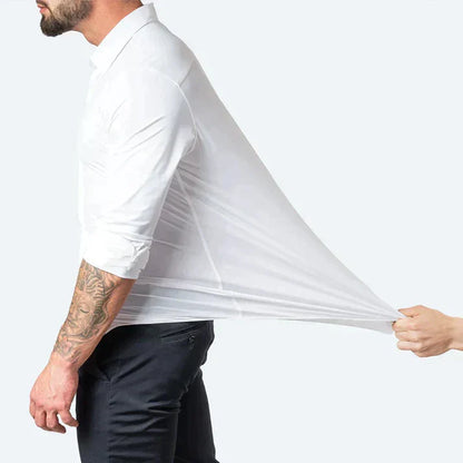 Travis - Slim Look Stretchable Shirt White
