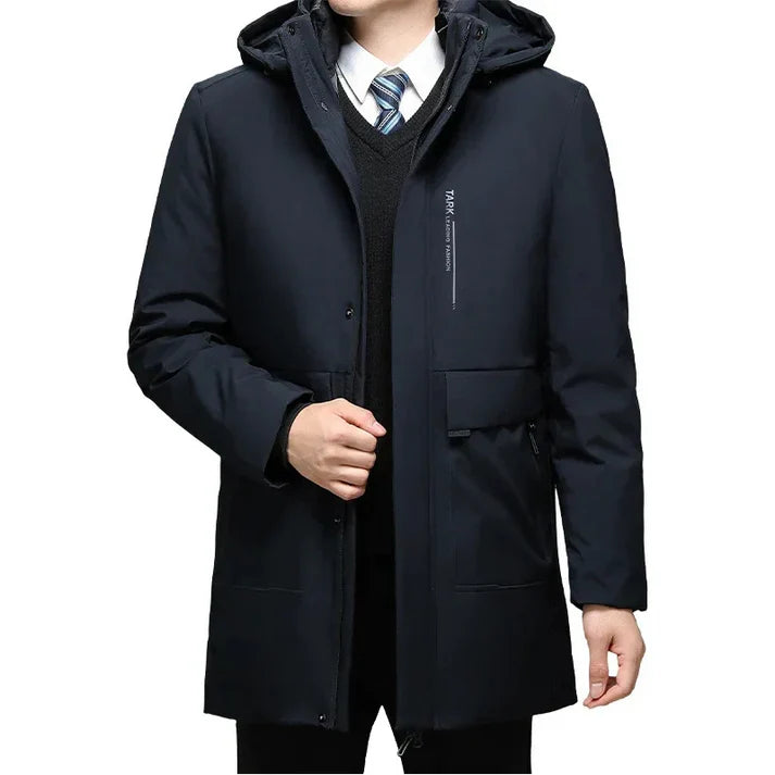 Walter - Warm Lining Parka Jacket Dark Blue