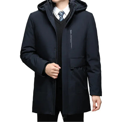 Walter - Warm Lining Parka Jacket Dark Blue