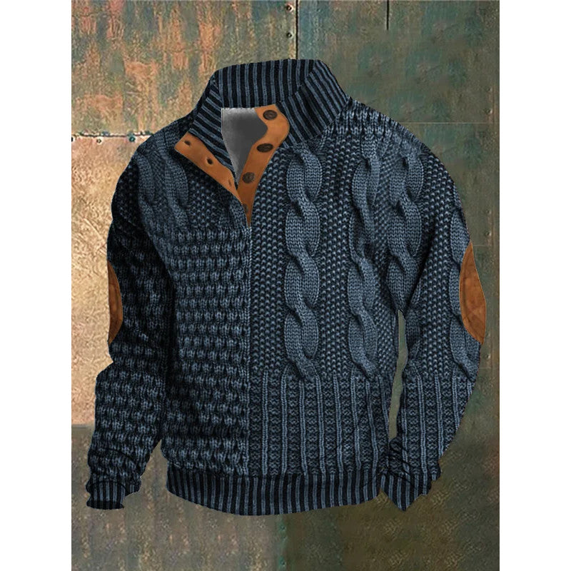 Wilbur - Comfort Winter Sweater-Dark Blue