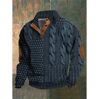 Wilbur - Comfort Winter Sweater-Dark Blue