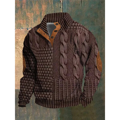Wilbur - Comfort Winter Sweater-Dark Red