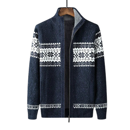 Wiley - Warm Fleece Cardigan-Blue