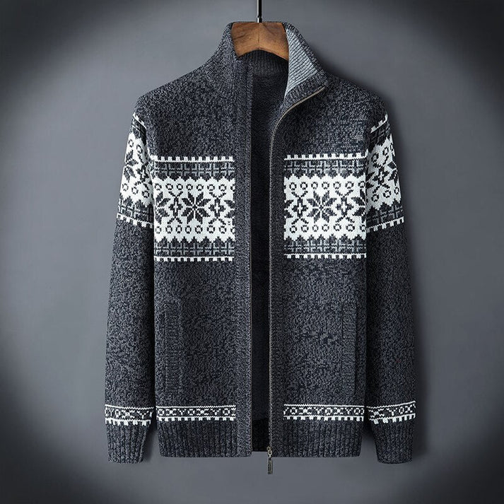 Wiley - Warm Fleece Cardigan-Gray