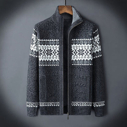 Wiley - Warm Fleece Cardigan-Gray