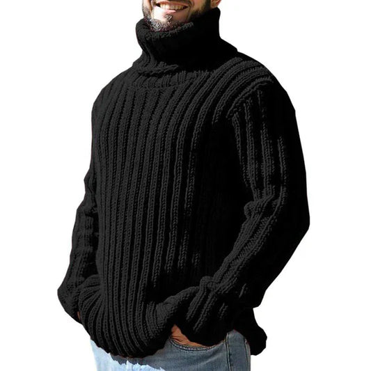 Willis - Stylish Warm Turtleneck-Black